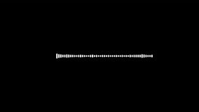 Audio spectrum waveform template animation, audio sound wave visualization rhythm animated in transparent background. - Powered by Shutterstock - Get 15% off with code: PIKWIZARD15
