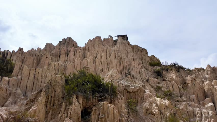 Majestic Clay Formations in Valle de la Luna Near La Paz, Bolivia