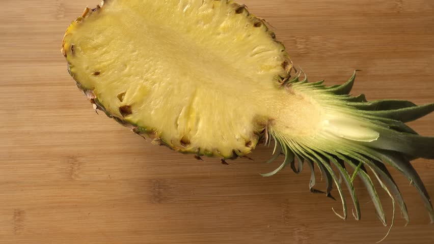 Fresh Sliced Pineapple in Rotation