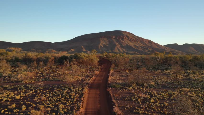 Mount Nameless (Jarndunmunha), Tom Price, Western Australia Aerial Drone 4K