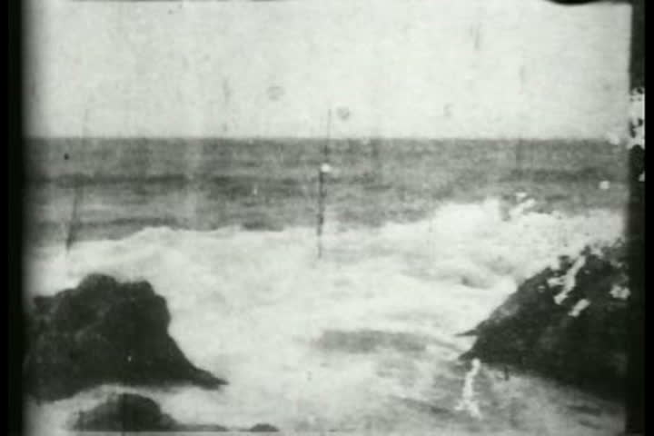 1890s - The surf in Monterey, California.