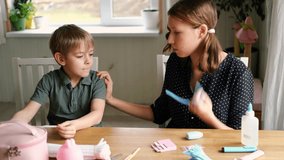 Happy Children Laugh and Fun Make DIY Toys. Kids Crafting from Fluffy wire, Bending Plush. Craft Pipe Cleaners. Leisure on Holidays. Thick Fluffy Chenille Stems for Arts. Supplies, Chenille Stems. - Powered by Shutterstock - Get 15% off with code: PIKWIZARD15