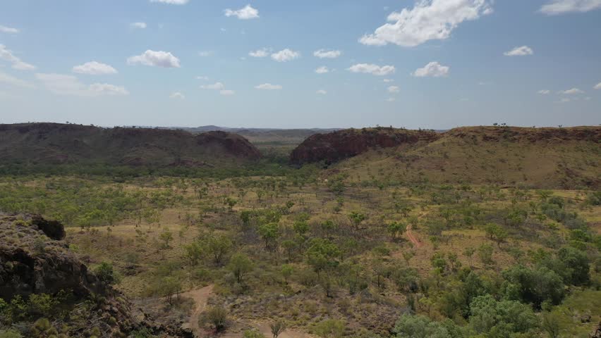 Sawpit Gorge, Ord River, Western Australia Aerial Drone 4K
