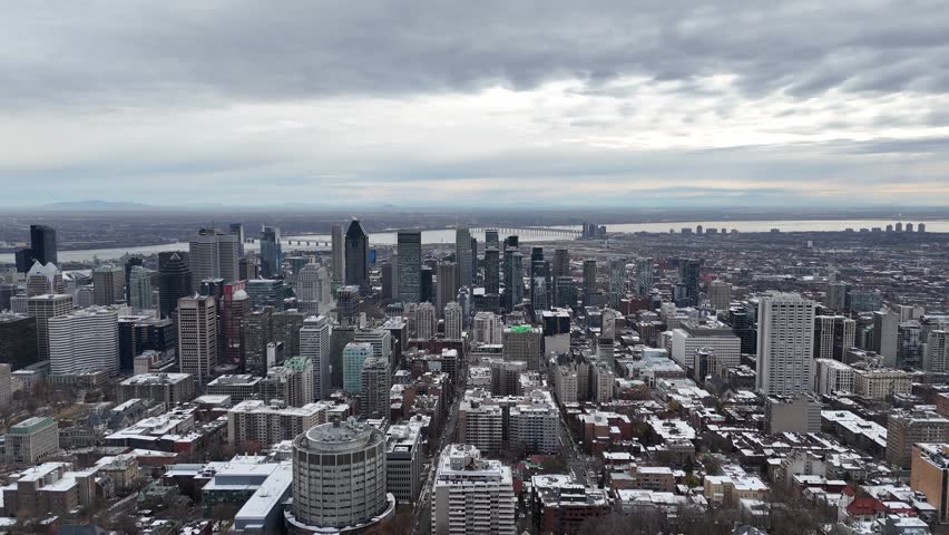 Aerial view of Montreal
