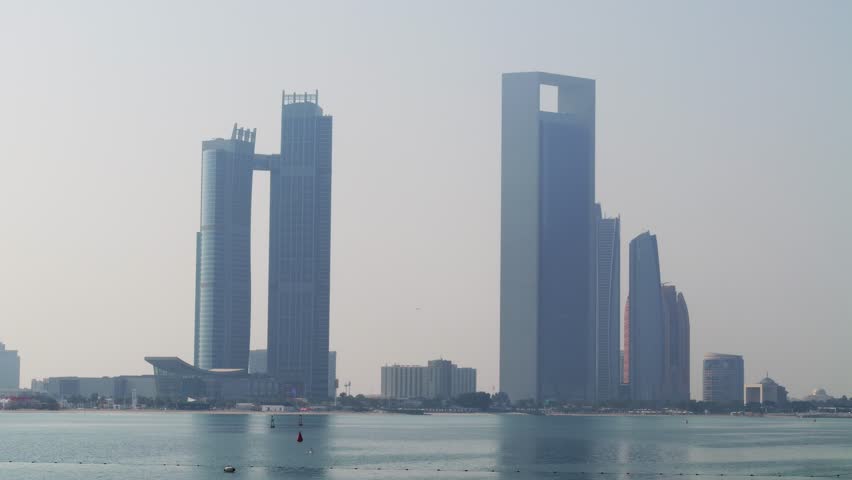 Etihad Towers and other skyscrapers in Abu Dhabi, United Arab Emirates