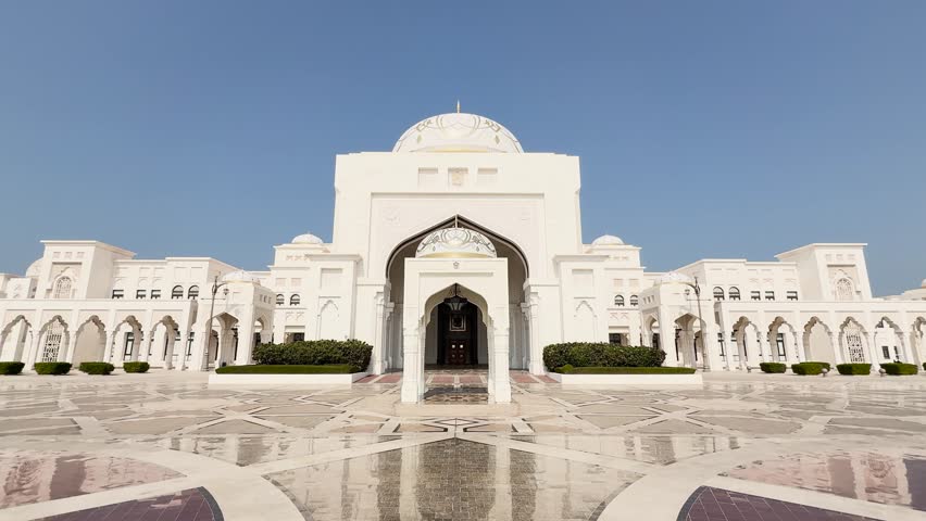 Qasr Al Watan presidential palace exterior in Abu Dhabi, United Arab Emirates