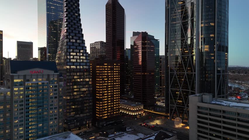 Aerial view of Calgary