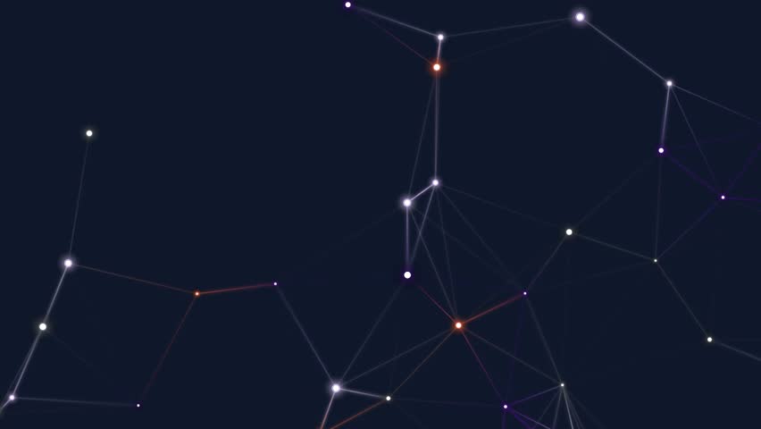 A series of constellations and stars in the dark night sky