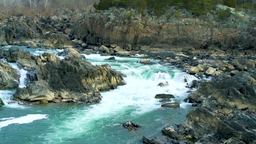 The Potomac River at Great Falls Park National Park.