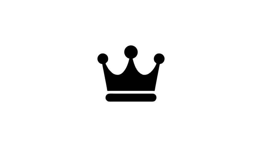 Basic black crown vector. Symbol of royalty, leadership, and power concept. Element for graphic design and decoration.