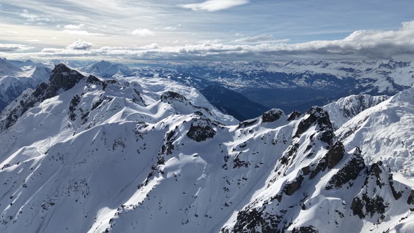Chamonix Mont Blanc snowy peaks winter mountain view