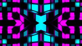 Cyan and Pink Strobe Lights System Kaleidoscope Background VJ Loop in 4K - Powered by Shutterstock - Get 15% off with code: PIKWIZARD15