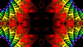 Multicolor Spiny Cylindrical Kaleidoscope Background VJ Loop in 4K - Powered by Shutterstock - Get 15% off with code: PIKWIZARD15