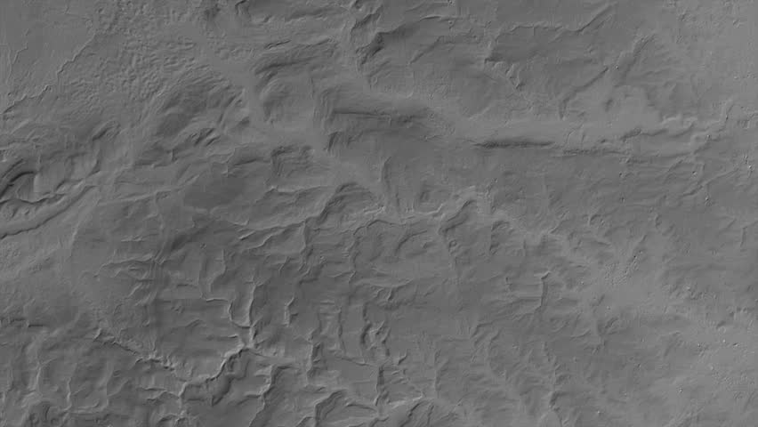 Bradford region, England - Great Britain, extruded. Grayscale map