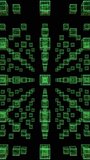 Neon Cubes Vertical. Abstract motion background with dynamic green cubes forming geometric pattern. Futuristic and clean animation perfect for technology content, digital media and ads. - Powered by Shutterstock - Get 15% off with code: PIKWIZARD15