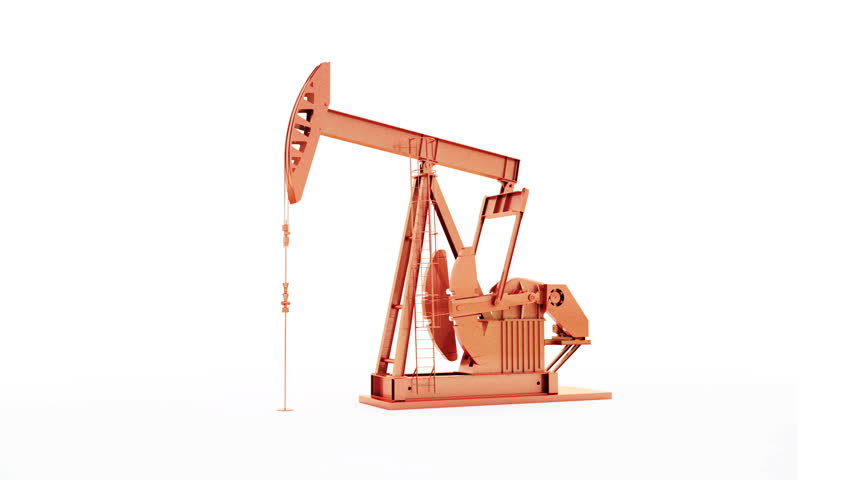 An HD clip of an animated oil pump - perfect and seamless loop