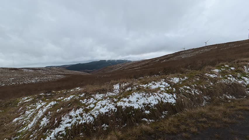 Glen Devon landscape views in Ochil Hills near Glendevon, Scotland, featuring valley glen, reservoirs, rolling hills, and rural woodland terrain.