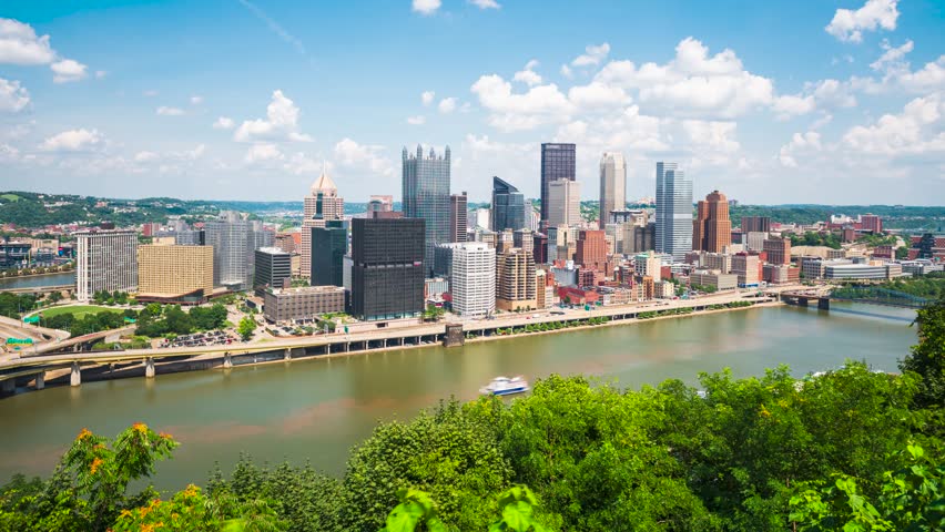 Pittsburgh, Pennsylvania, USA downtown city skyline.