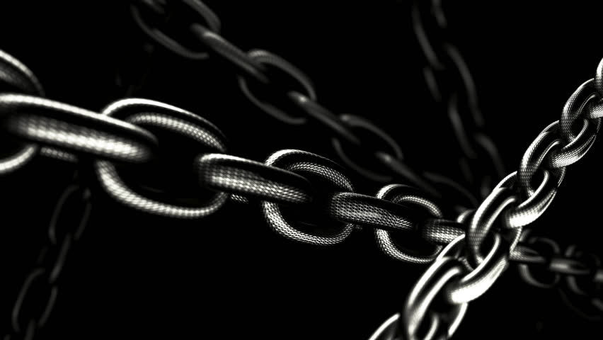 Black Wire Chain Dynamic Flow Background