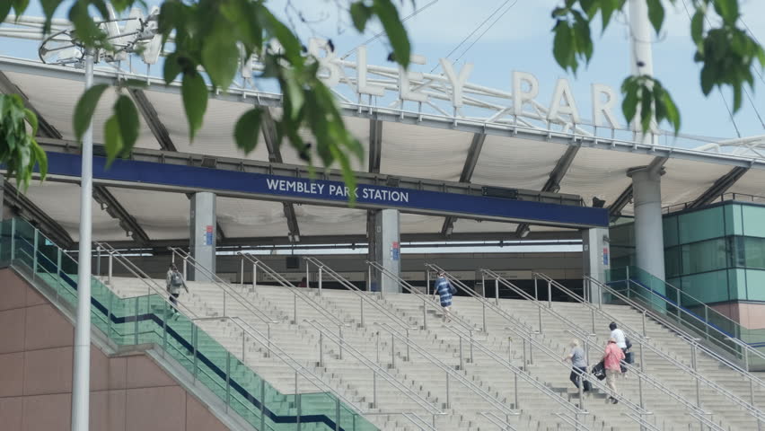 London, UK, 21-06-2021: Exterior of Wembley Park Station, Wembley, London.