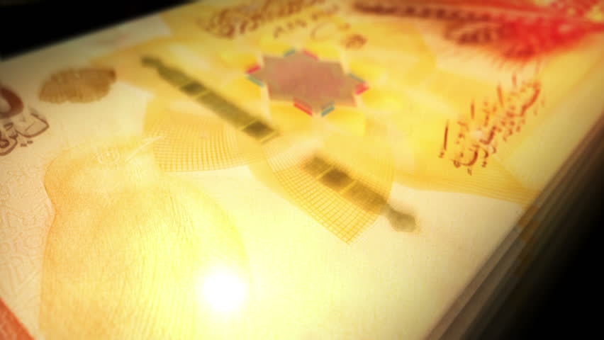 Syria pounds Syrian money counting. 500 SYP banknotes. Fast cash note count macro loop. Business, finance and economy. Loopable and seamless concept.