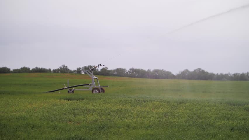 Efficient Agricultural Field Watering By Irrigation Cannon