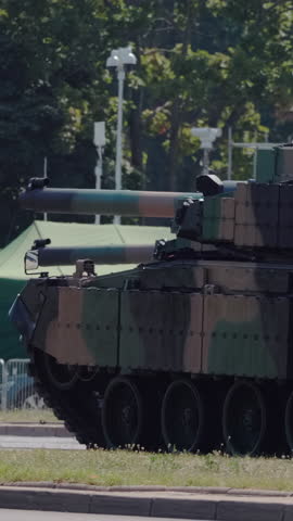 Polish army parade on National Armed Forces Day in Warsaw. Poland.