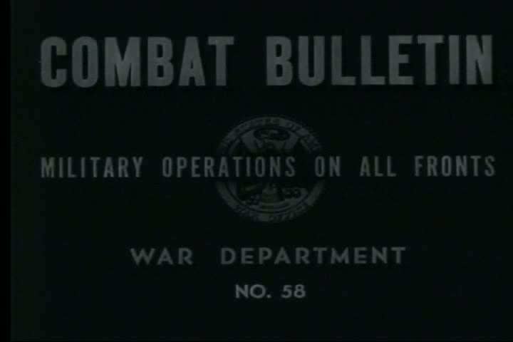 1940s - Combat Bulletin No. 58: Activities in European Theater of Operations; Floating Bridge M4; Activities in Philippines; Sopac University; Postwar Jeep; Allied Prisoners Freed in Rangoon