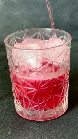 red bitter glass bottle aperitif portioned sparkling aperitif drink glass bottle tasty food background on the table top view copy space dark background marketing concept photo