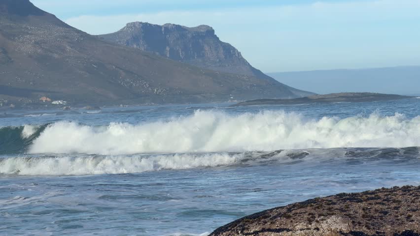 Sandy Bay as seen from Camps Bay near Cape Town.