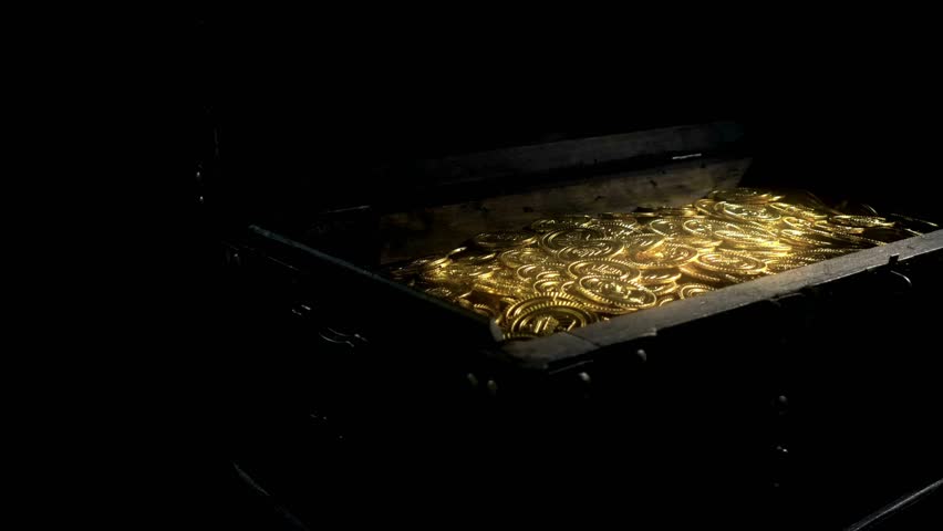 American gold coin treasure hoard of the rare USA dollar bullion currency coinage used in the late 19th century as America money, stock photo image