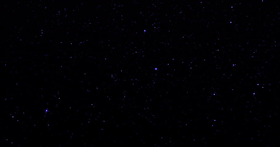 Space and stars, imitation. Twinkling of color pointed stars. Smooth  rotation. Use for background and texture.