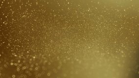 Elegant gold particles and bokeh on a light background useful for white or black text. - Powered by Shutterstock - Get 15% off with code: PIKWIZARD15