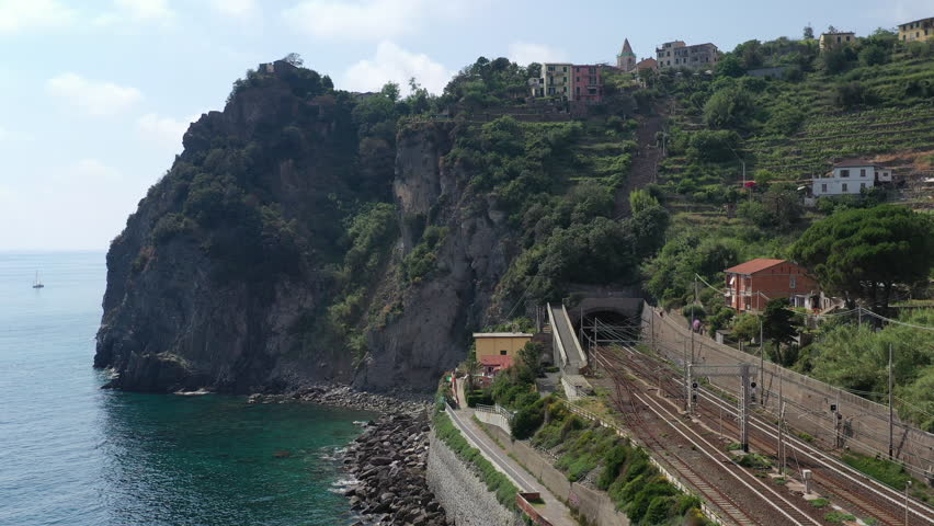 Corniglia, a small village in the Cinque Terre in Liguria, Italy.

