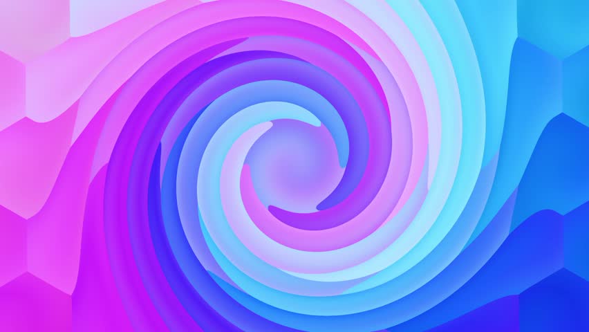 Soft layers of light purple and bright blue curve inward to create a gentle swirling vortex effect that looks like a calm and stylized tidal wave