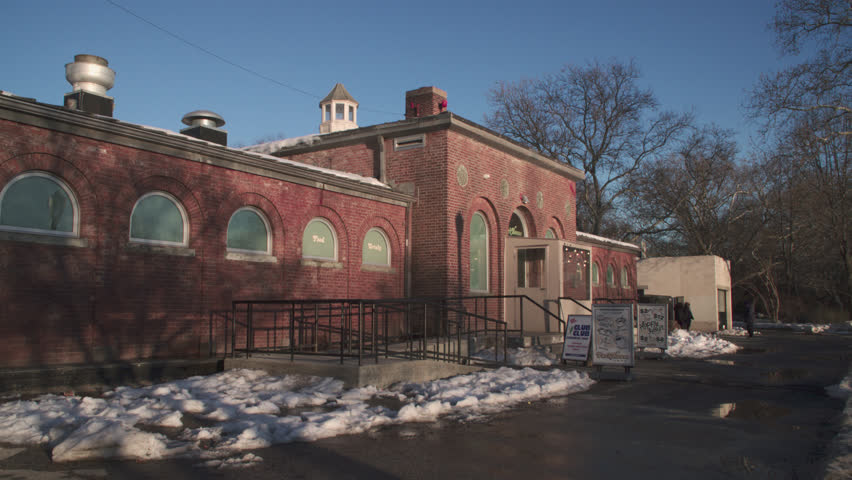 The McCarren Park house on a winter day. Shot in Williamsburg, Brooklyn.