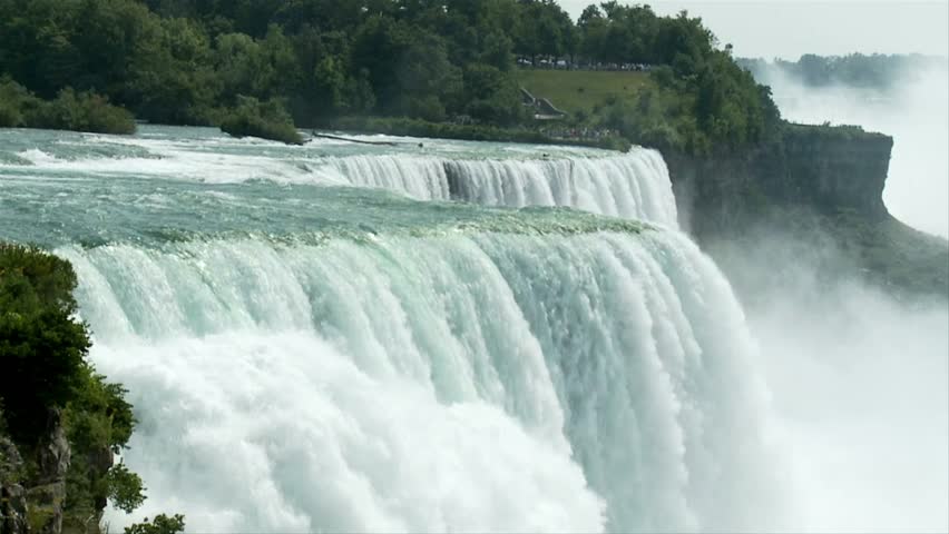 View of Niagara Falls on a clear day