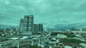 Modern skyscrapers elevated highway infrastructure in Kuala Lumpur Malaysia timelapse - Powered by Shutterstock - Get 15% off with code: PIKWIZARD15