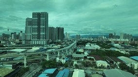 Kuala Lumpur Malaysia modern skyscrapers elevated highway infrastructure timelapse - Powered by Shutterstock - Get 15% off with code: PIKWIZARD15