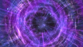 Purple Energy Vortex Particle With Radiant Abstract Cosmic Tunnel. Swirling purple energy vortex creating a glowing portal effect with radiant light rays, abstract cosmic tunnel textures and motion blur. Evokes mystery, sci fi atmosphere, energy field and hypnotic motion. - Powered by Shutterstock - Get 15% off with code: PIKWIZARD15