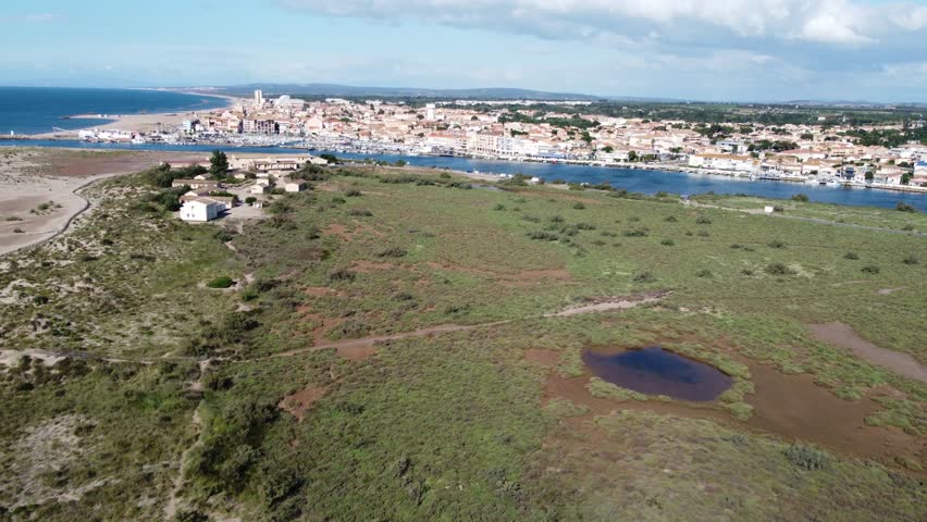 Vues de Valras-Plage depuis un drone