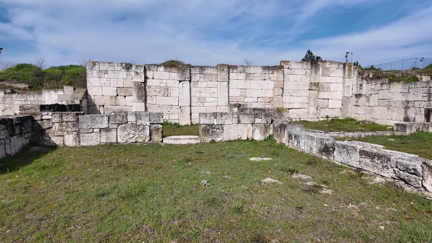 Ruins of Pella - capital city of Ancient Macedonian Empire, Central Macedonia, Greece