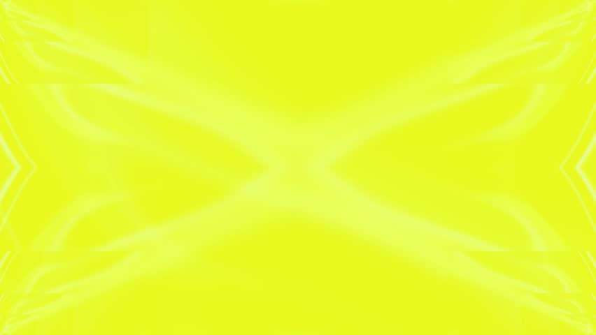 Bright yellow background with a diamond shape and curved lines