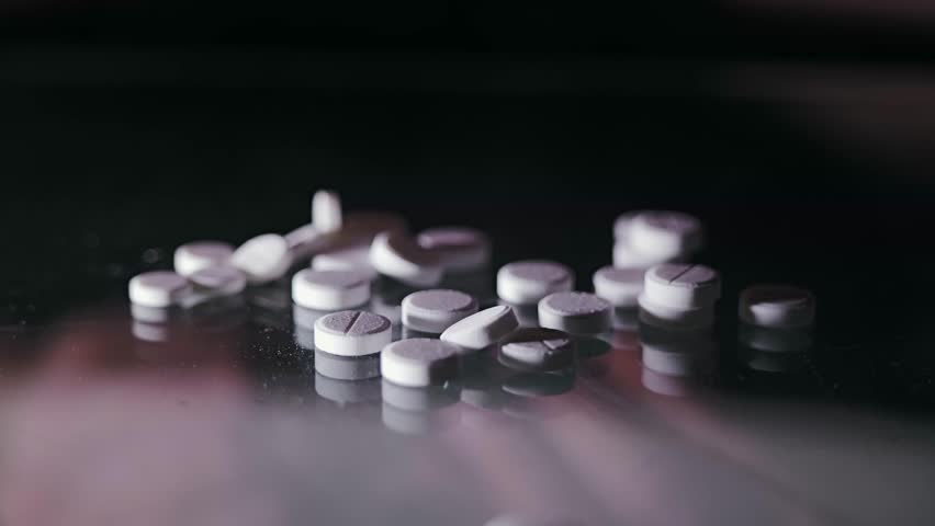 Symbolic scene of pills used for endurance focus and wakefulness in operations