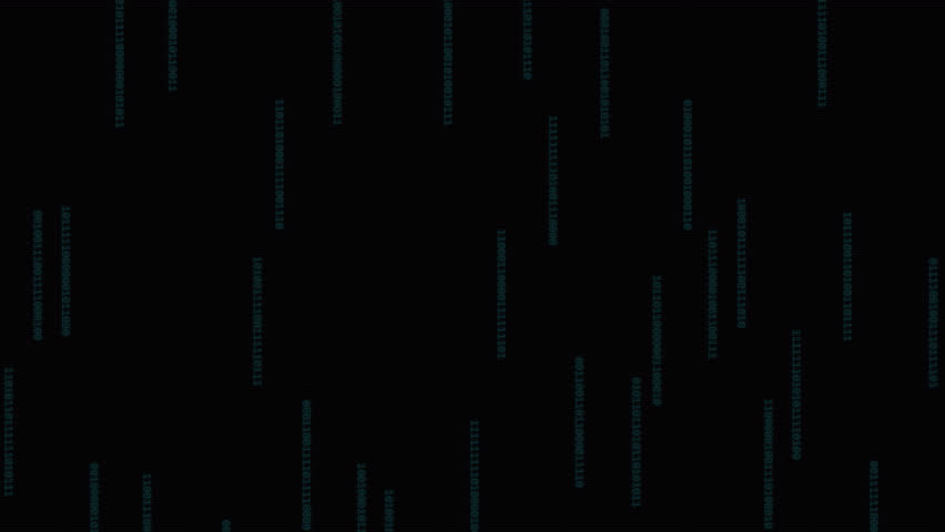 Cinematic 4K 16:9 motion graphics loop of a mechanical iris aperture opening over a deep obsidian background with falling binary lines and clinical HUD coordinates.
