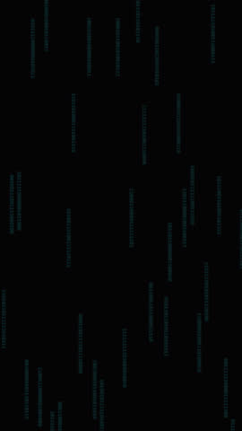 Cinematic 4K 9:16 motion graphics loop of a mechanical iris aperture opening over a deep obsidian background with falling binary lines and clinical HUD coordinates.
