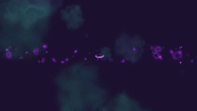 Abstract Particle Nebula Glowing Energy In Space Vortex Background. Abstract purple and green particle nebula with glowing bokeh and swirling vortex. Evokes cosmic, microscopic and scifi energy, suitable for backgrounds, motion graphics, science and fantasy themes. - Powered by Shutterstock - Get 15% off with code: PIKWIZARD15