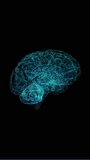 Rotating and deconstructing 3d human brain model showing neural network analysis and data processing - Powered by Shutterstock - Get 15% off with code: PIKWIZARD15
