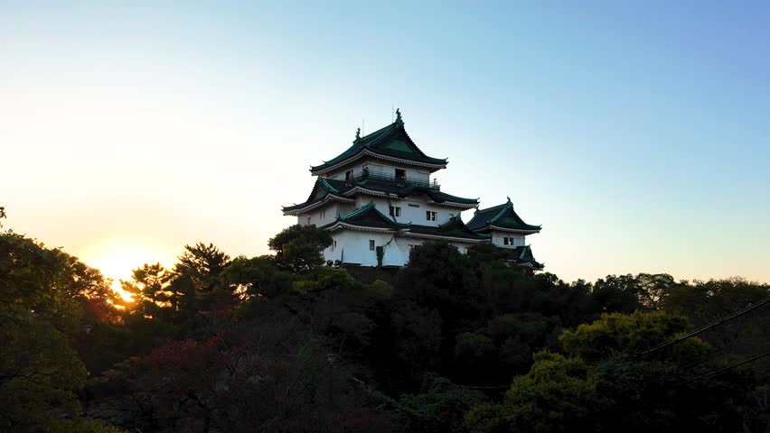 Wakayama Castle in Autumn A Scenic View in Wakayama City