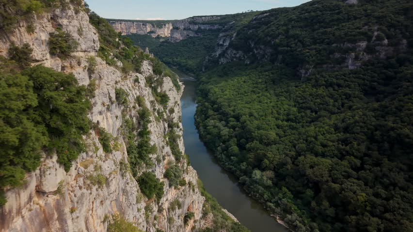 Canyon Scenery And Ecotourism Aerial View Of Gorges De L